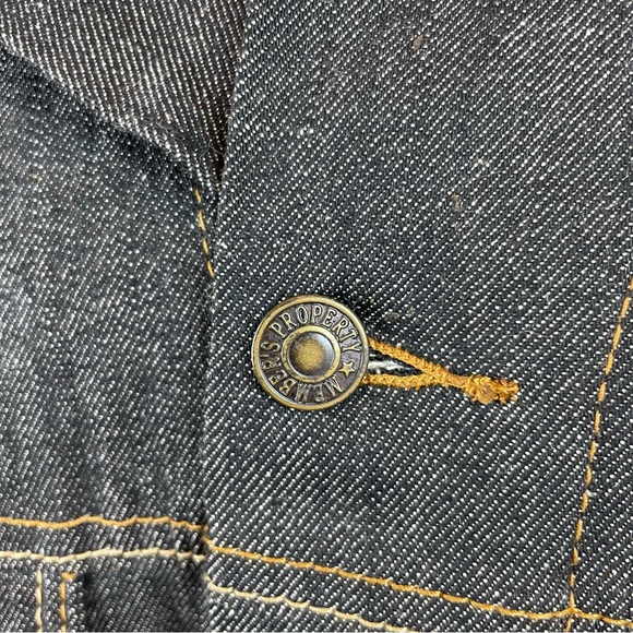 Member's Property Dark Denim Button Front Jean Jacket Men Size 2XL Casual - Picture 5 of 6